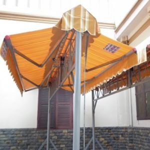 Mái che nắng, mưa, có cột sắt,bánh xe đẩy vỉa hè, Tại các Thành Phố.vv